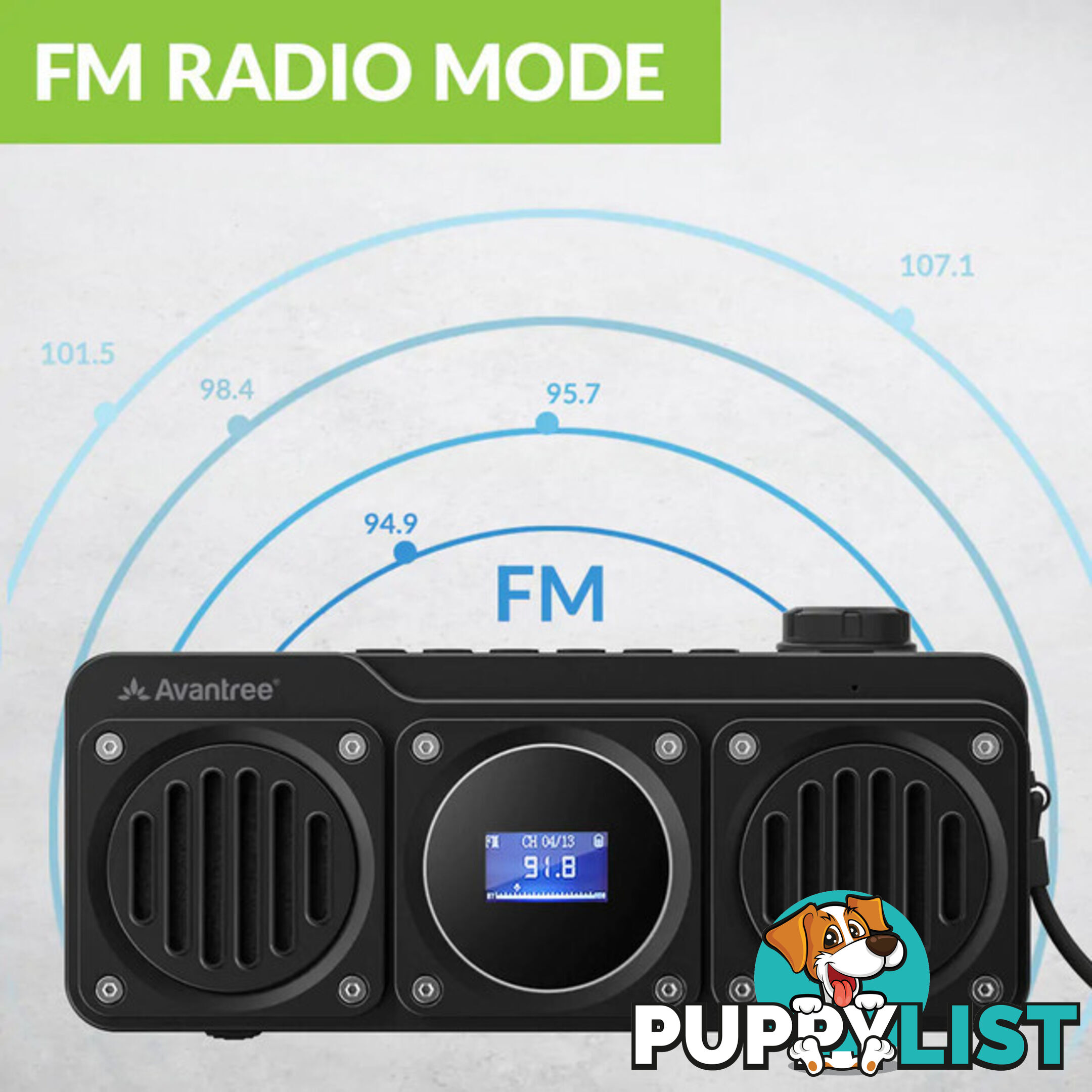 BOOMBYTE PORTABLE FM RADIO BT SPEAKER DUAL DRIVER 14W MICRO SD