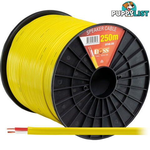 SP240-250 250M ROLL 18AWG 100V SPEAKER CABLE 2X24-.20 0.75MM2 DOUBLE INSULATED