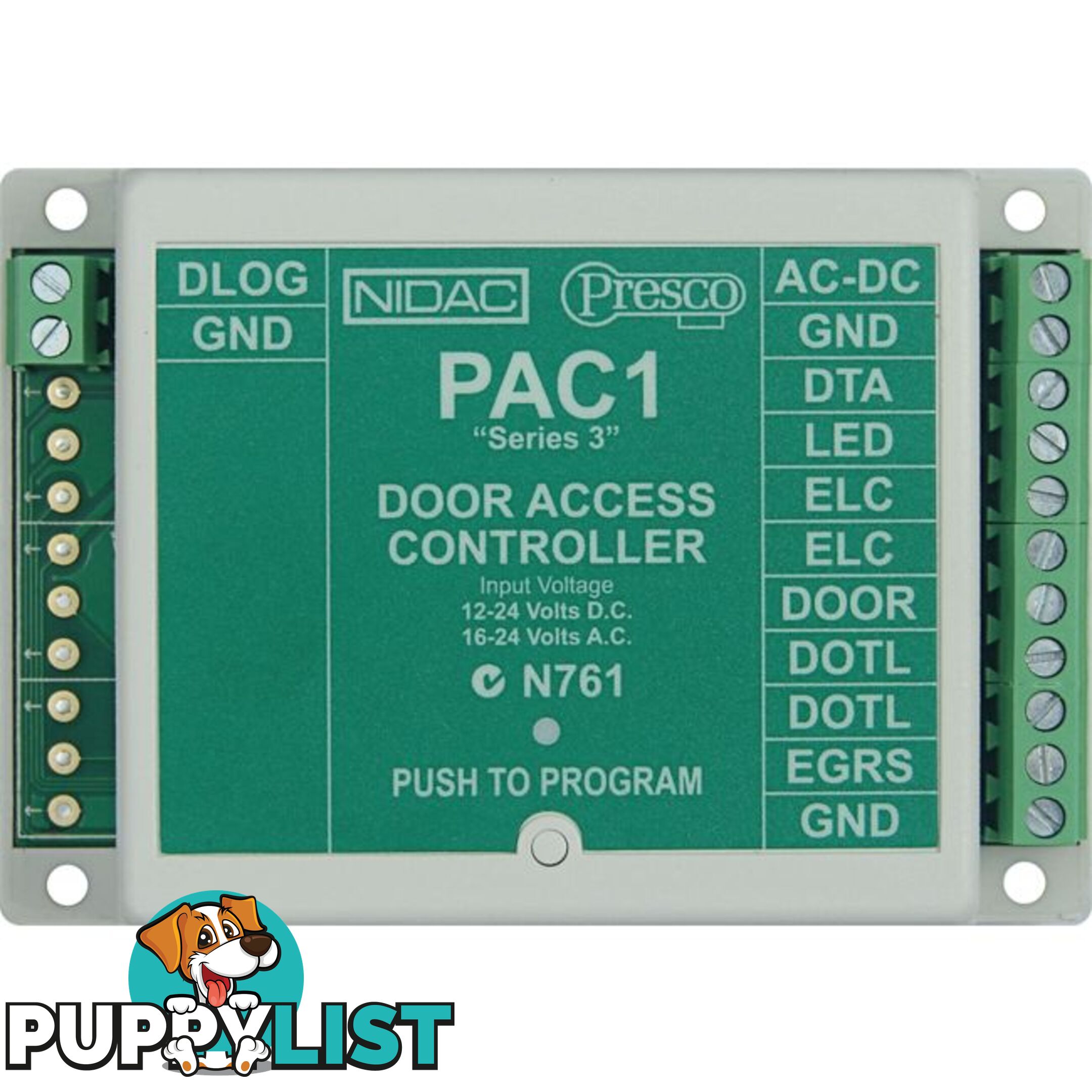 PAC1 SINGLE DOOR ACCESS CONTROLLER PRESCO