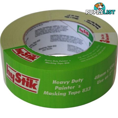 833MT48 3 DAY HEAVY DUTY MASKING TAPE 48MM X 55MT ROLL PAINTERS TAPE