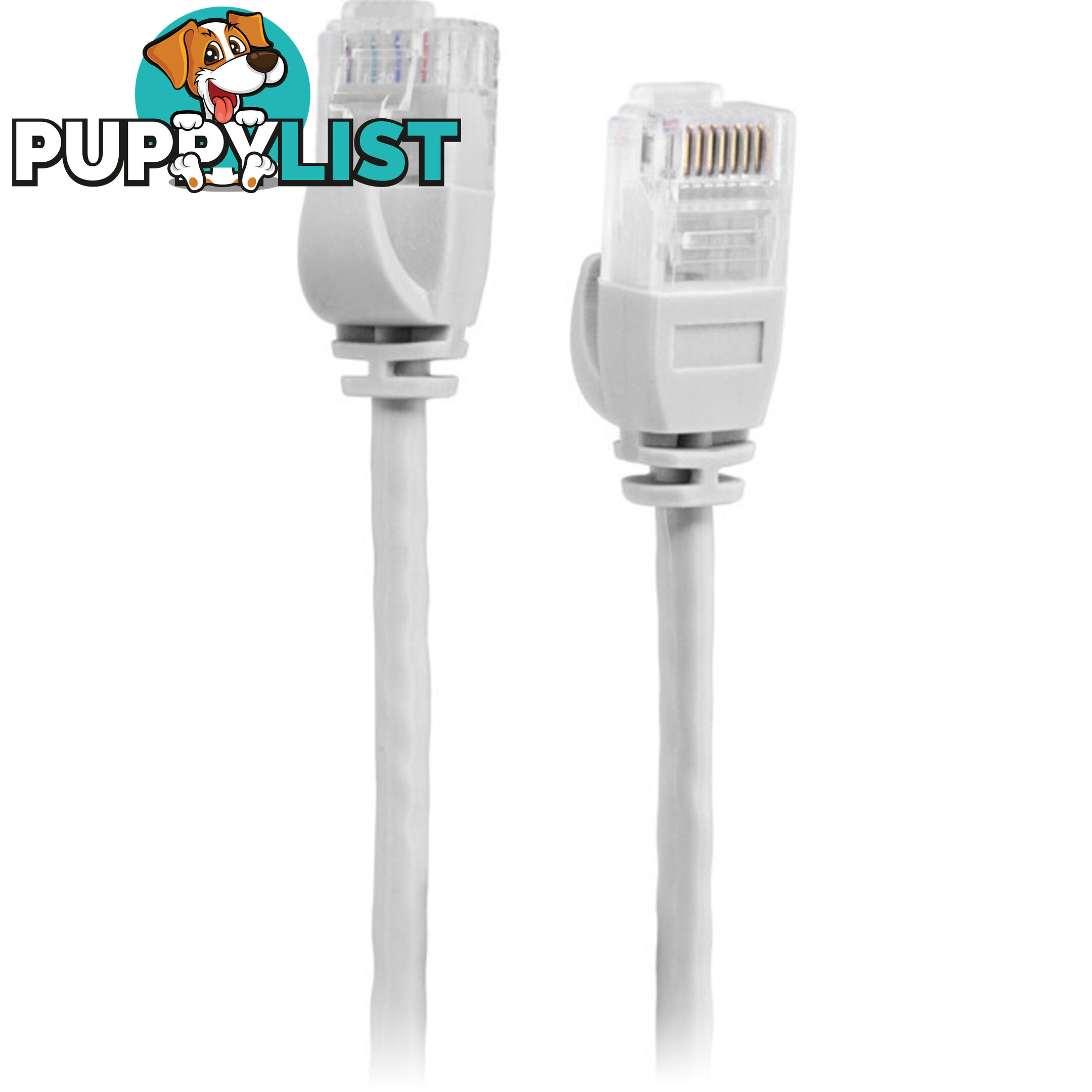 LC6SL0100WH 1M SLIM CAT6 PATCH LEAD WHITE ULTRA THIN