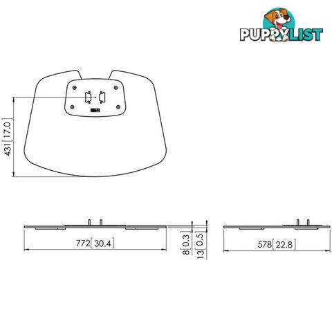 PFF7020B LARGE SINGLE POLE FLOOR BASE MAX 105KG