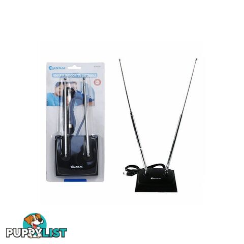 ATN20 INDOOR TV ANTENNA RABBIT EARS SANSAI ATN20 BUNNY EAR