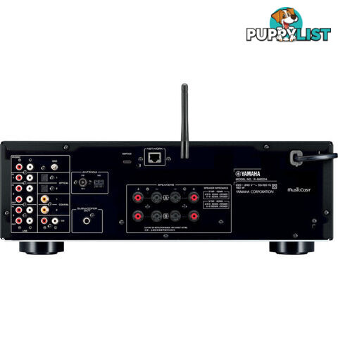 RN600AB BLACK 2 CHANNEL NETWORK RECEIVER 80W RMS PER CH - 20 HZ-20 KHZ 0.07 % THD