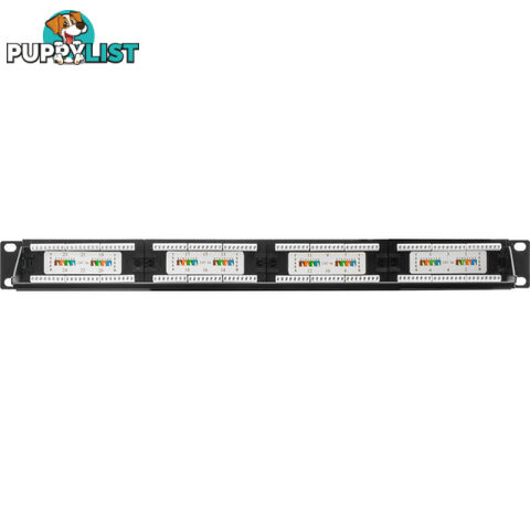 PP24 24 PORT CAT5E PATCH PANEL TE TECH