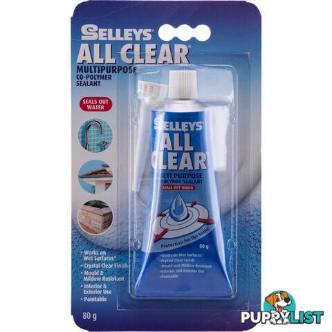 ALLS90 80G ALL CLEAR SEALANT SELLEYS TUBE