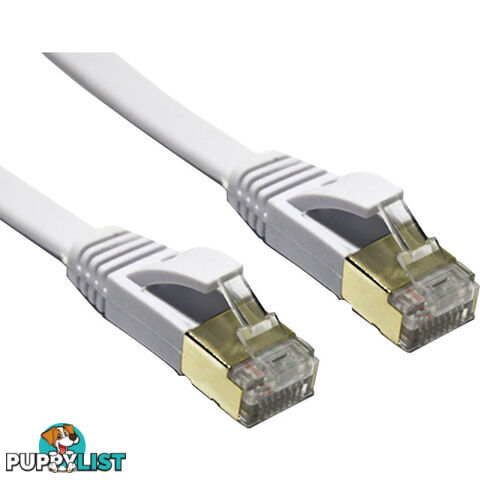 LC7470 FLAT 20M WHITE CAT7 PATCH LEAD 10GBE EDIMAX