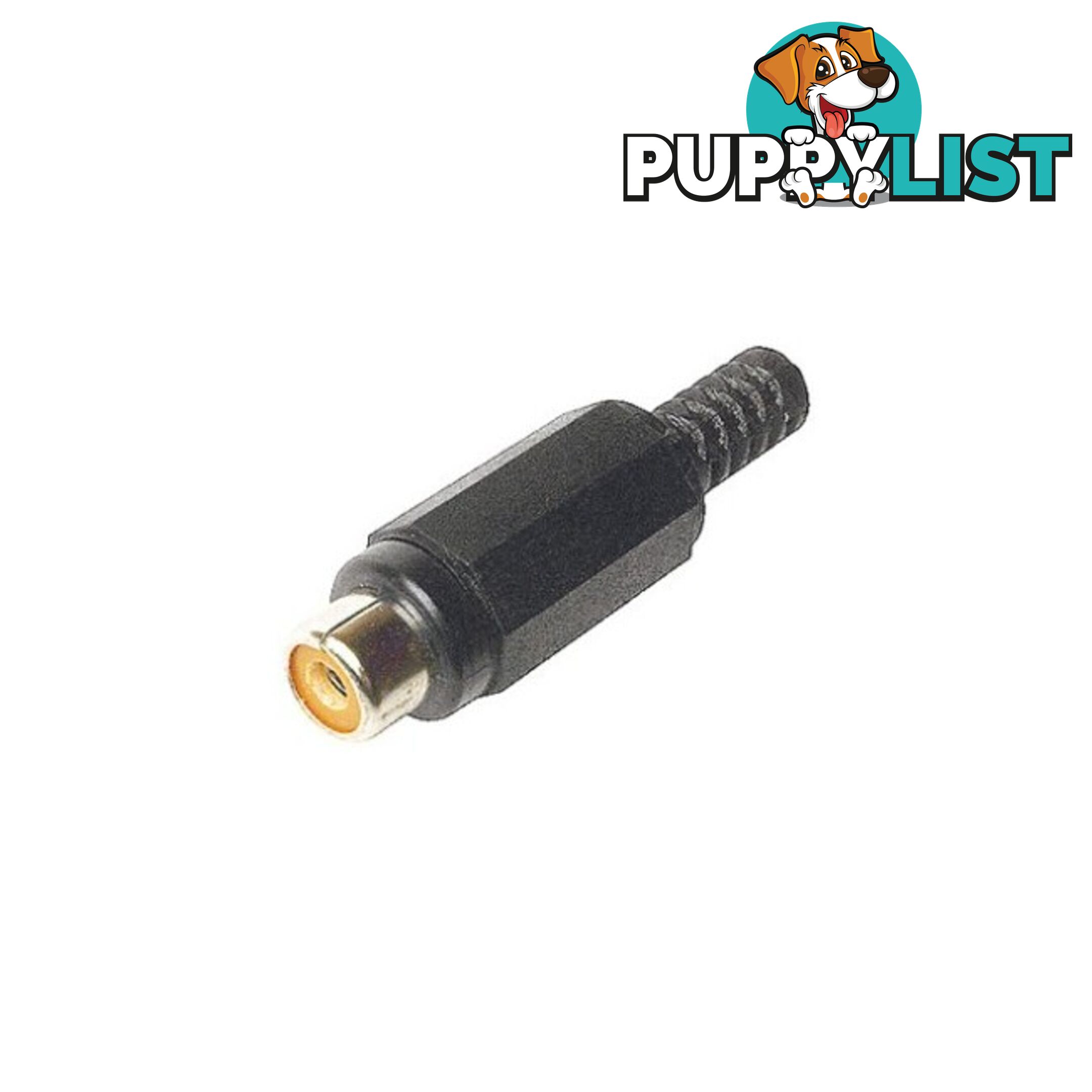 PD3150 PLASTIC RCA LINE SOCKET BLACK