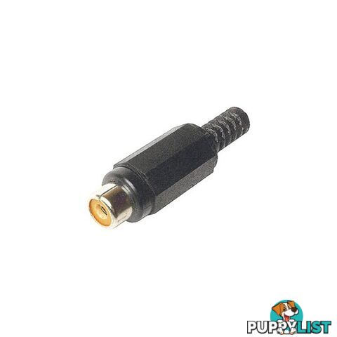 PD3150 PLASTIC RCA LINE SOCKET BLACK