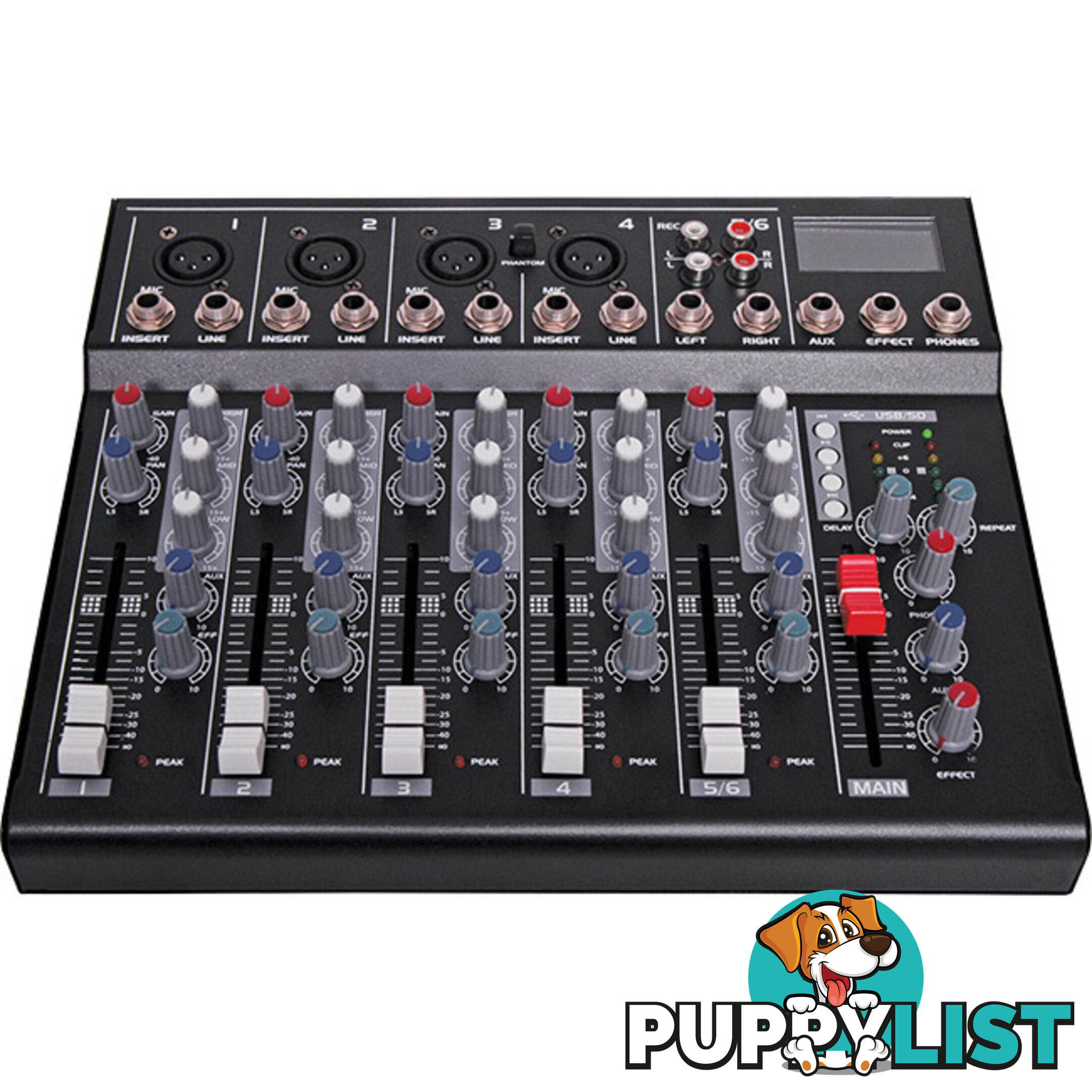 A2651 6CH MIXER WITH USB / SD