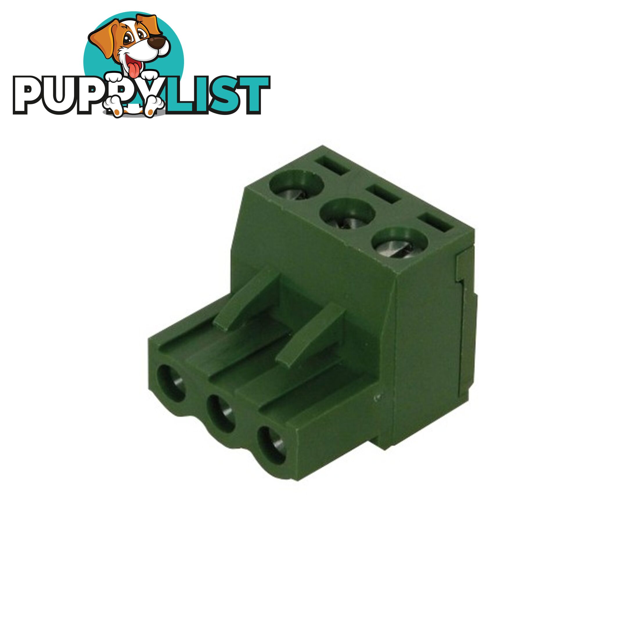 PM1203 3 WAY PHOENIX CONNECTOR 3 PIN GREEN PLUG