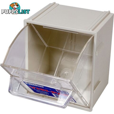 1H040 SMALL VISI PAK STORAGE DRAWER WITH CLIPS - FISCHER PLASTIC