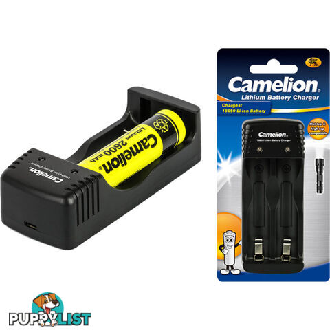 CABC305 USB CHARGER FOR 18650 BATTERY LI-ION ONLY CAMELION