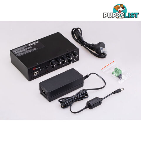 PA40M 40W DC12V CLASS D AMPLIFIER MP3 SIREN 2XMIC AUX IN SHOW