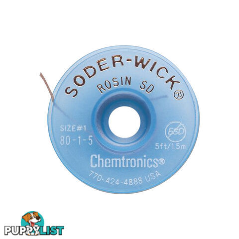 80-1-5 0.9MM X 1.5M SODER WICK WHITE DESOLDERING BRAID #1