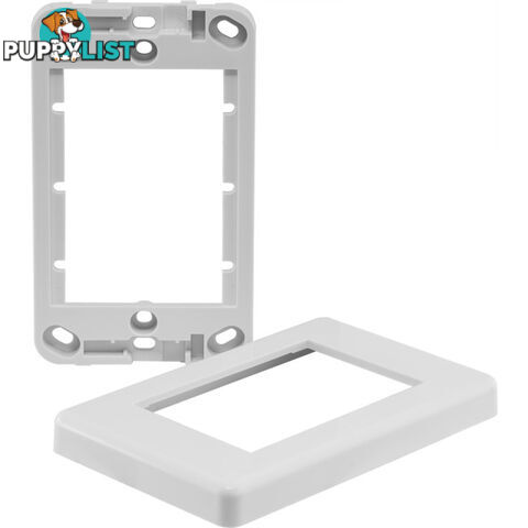 MW13FR MODULAR WALL PLATE FRAME CLIPSAL STYLE FITS 3 MODULES