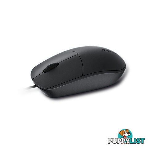 N100BK WIRED OPTICAL MOUSE 1600DPI BLACK - RAPOO