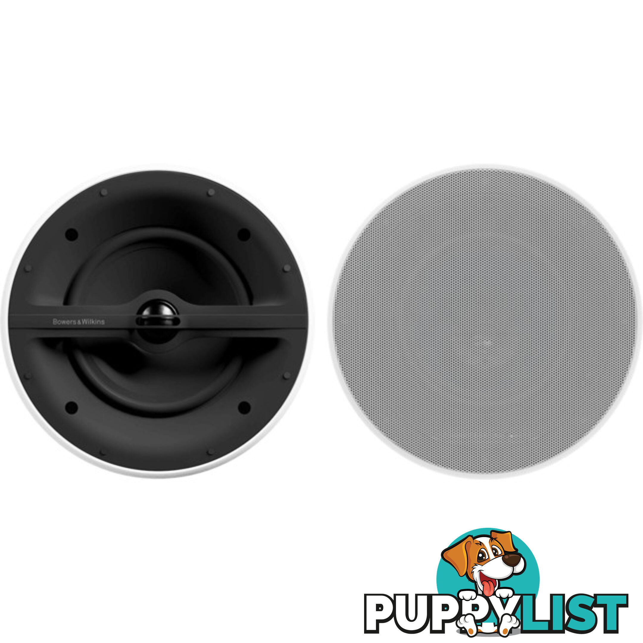 CCM382 8" 2-WAY 80W IN CEILING SPEAKERS B&W