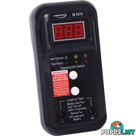 Q3215 12V SLA BATTERY TESTER