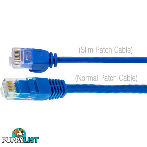 LC6SL0050WH 0.5M SLIM CAT6 PATCH LEAD WHITE ULTRA THIN