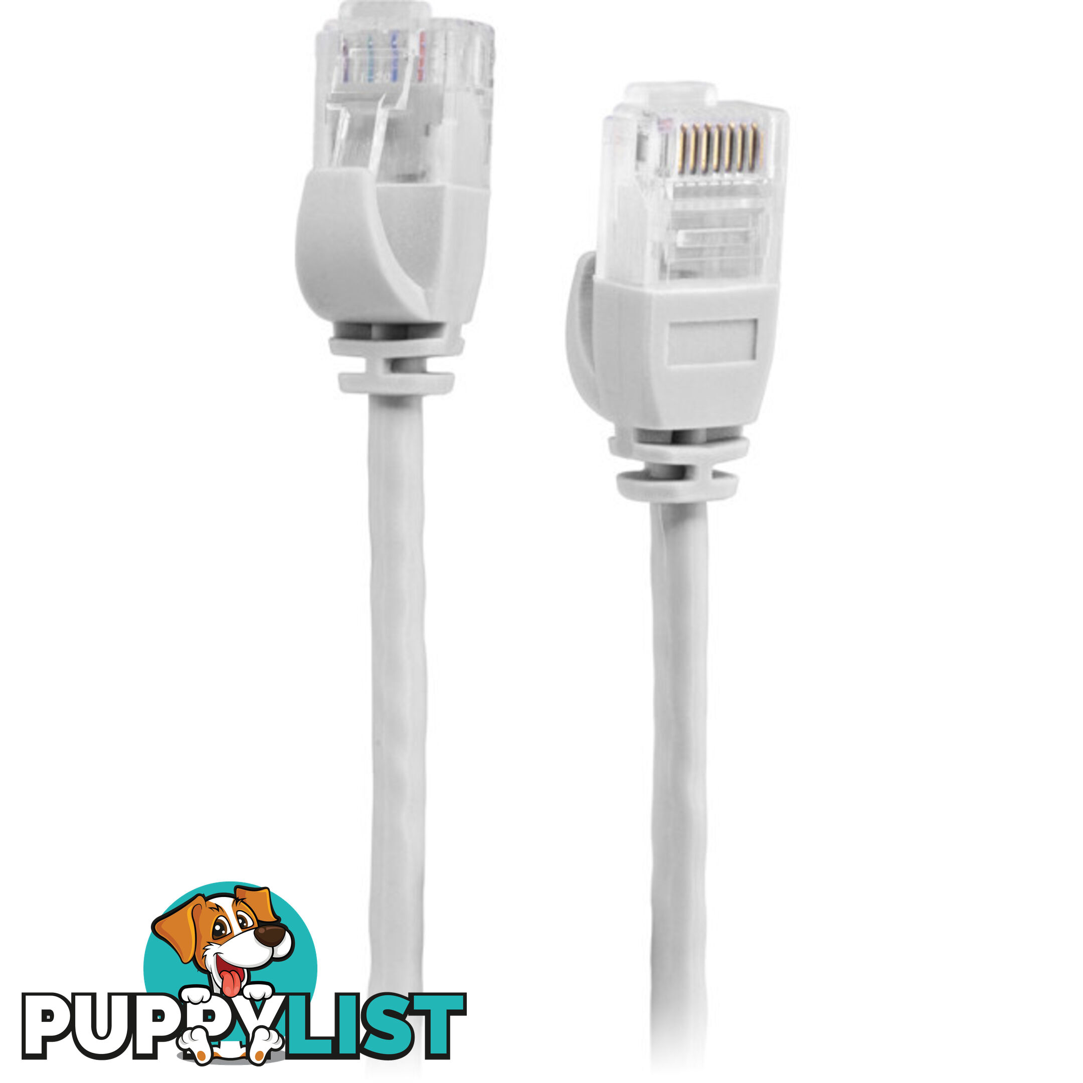 LC6SL0050WH 0.5M SLIM CAT6 PATCH LEAD WHITE ULTRA THIN