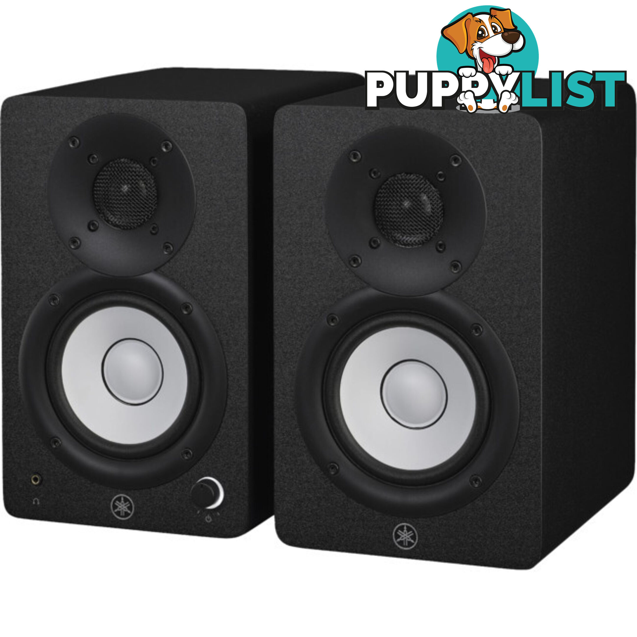 HS4B BLACK 4.5" 2 WAY POWERED STUDIO MONITORS