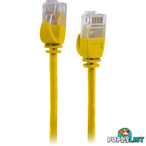 LC6SL0500YL 5M SLIM CAT6 PATCH LEAD YELLOW ULTRA THIN