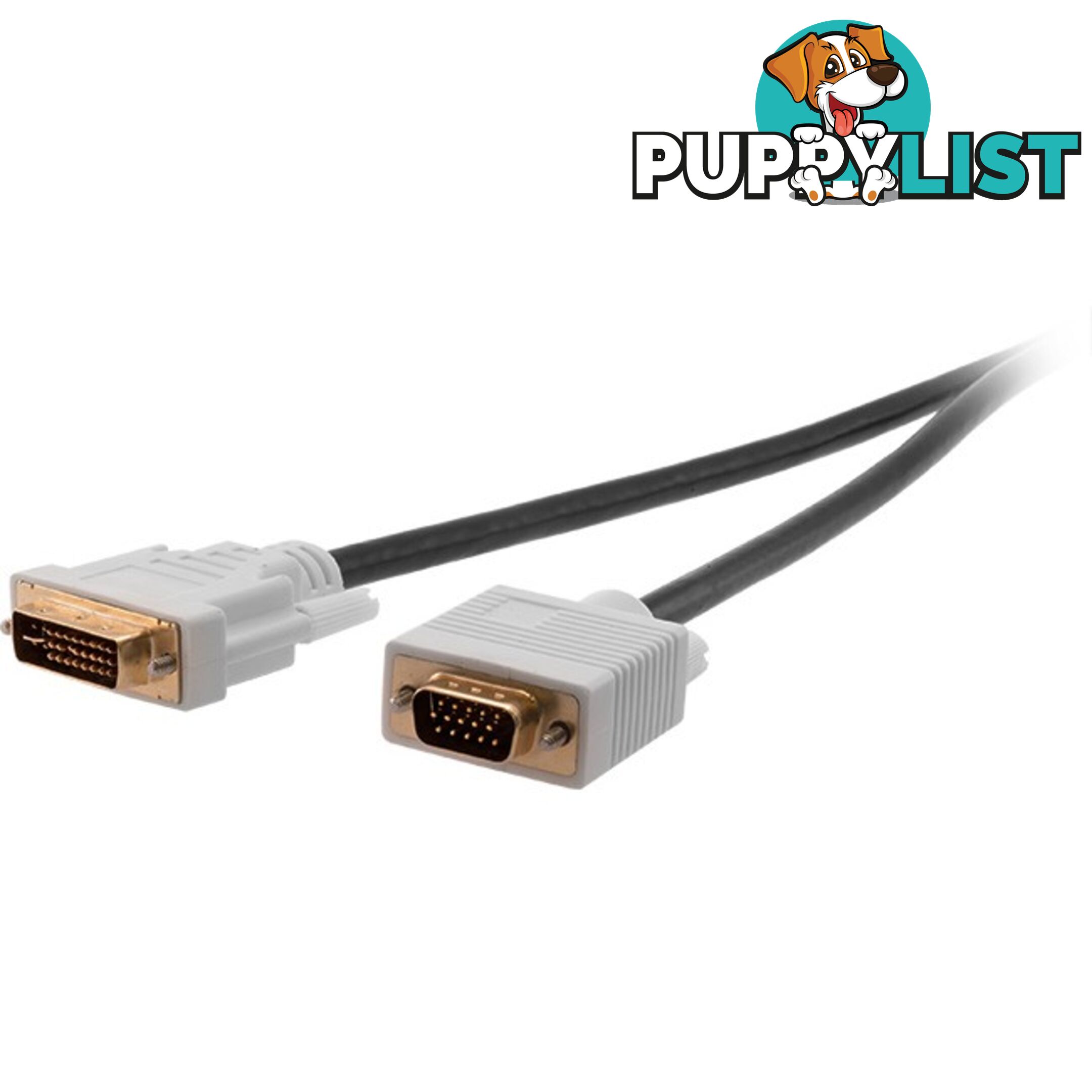 LC1650 2M DVI PLUG TO VGA PLUG LEAD