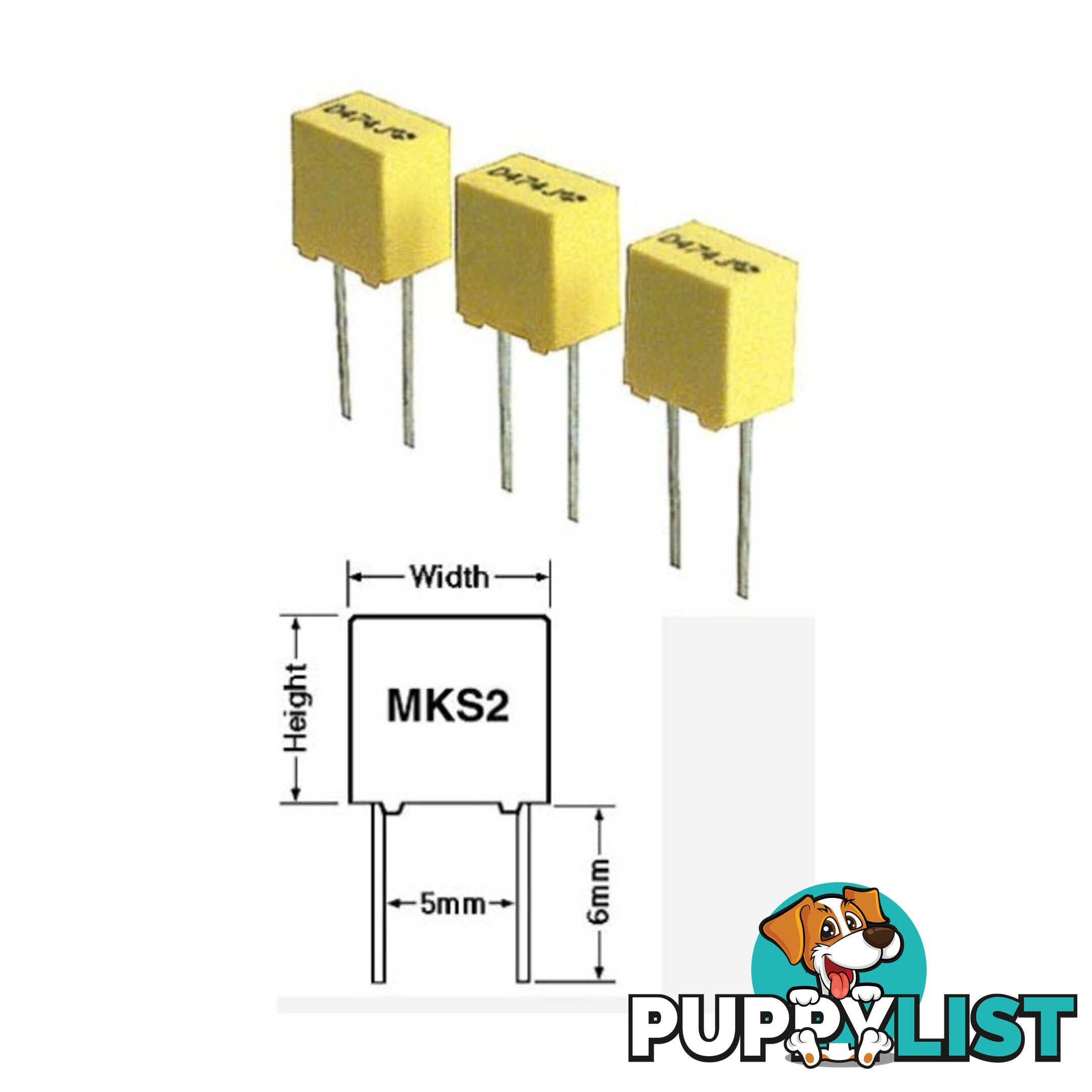 MKS21-63 1MF 63V POLYESTER CAPACITOR MKS2