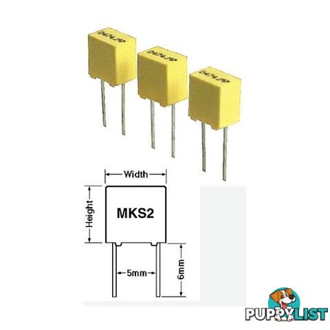 MKS21-63 1MF 63V POLYESTER CAPACITOR MKS2