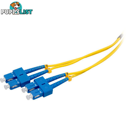 FP7600 SM FIBRE PATCH LEAD SC-SC 2M SINGLE MODE OS2 DX 3.0MM LSZH