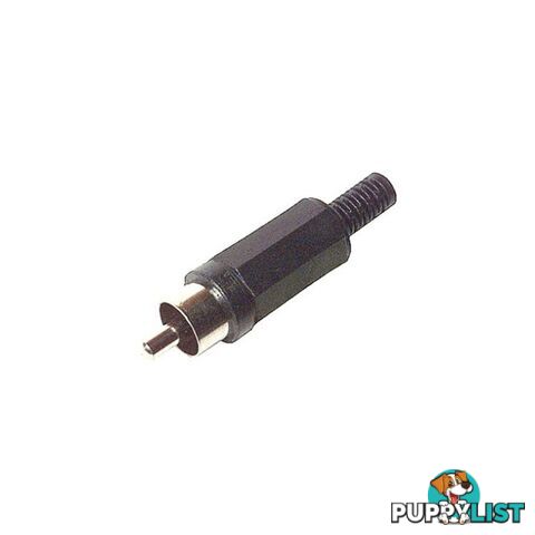 PD2901 PLASTIC RCA PLUG BLACK