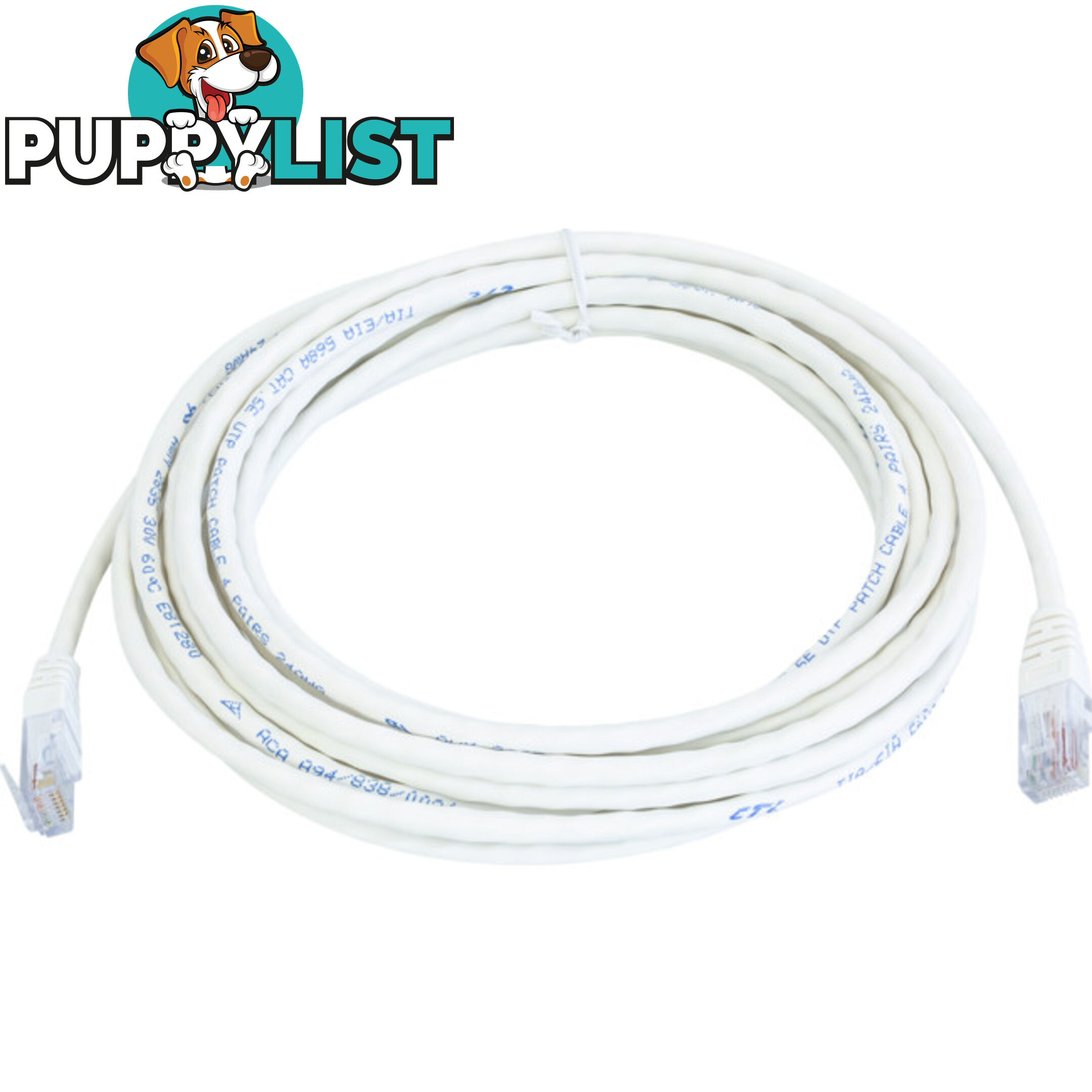 LC7228W 5M WHITE CAT5E PATCH LEAD