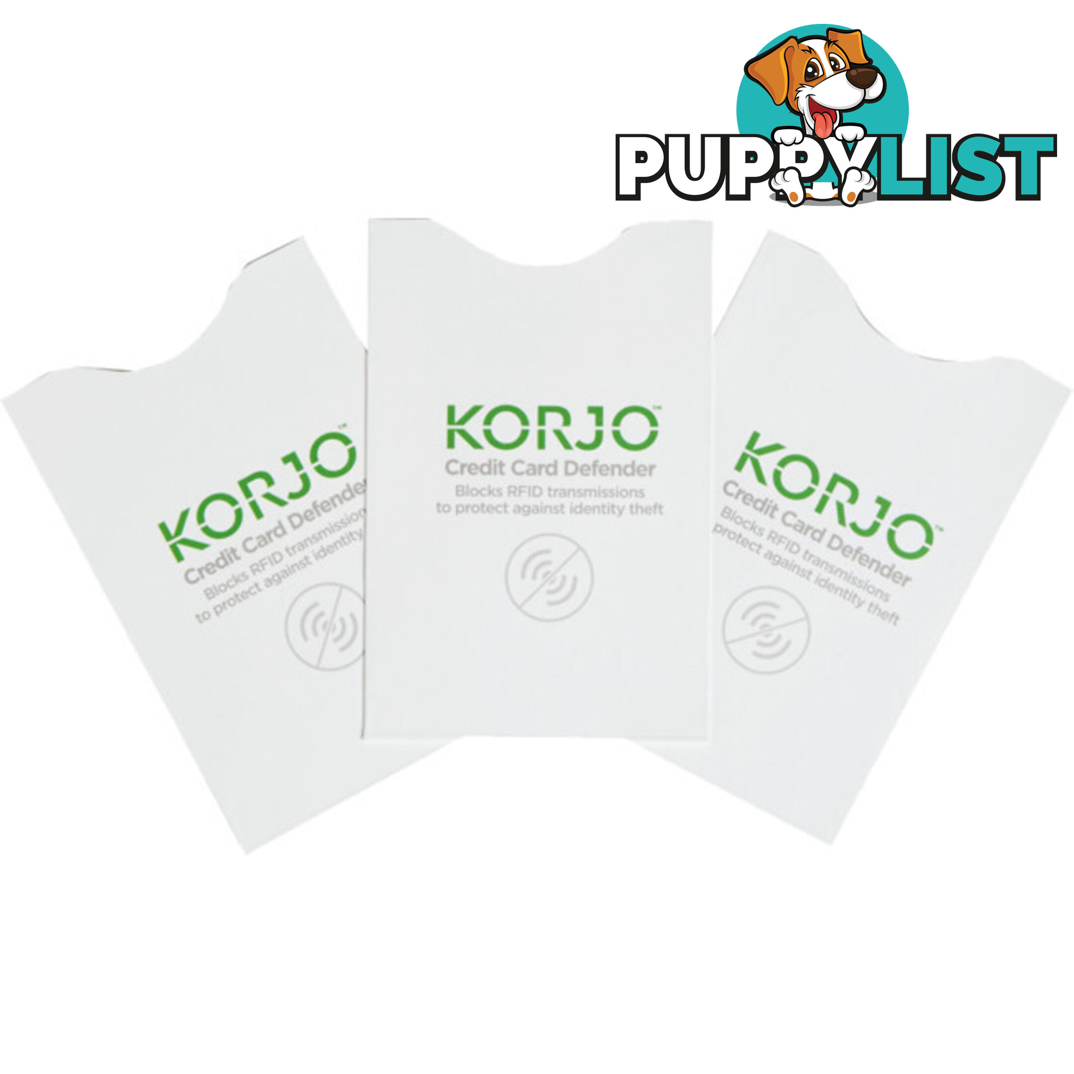 RFIDCC-V2 CREDIT CARD DEFENDER 3PK KORJO