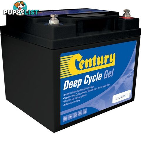 C12-40DG 12V 40AMP DEEP CYCLE GEL BATTERY - CENTURY