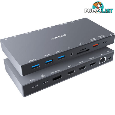 UCDX15 15 IN 1 TRIPLE DISPLAY USB-C DOCK