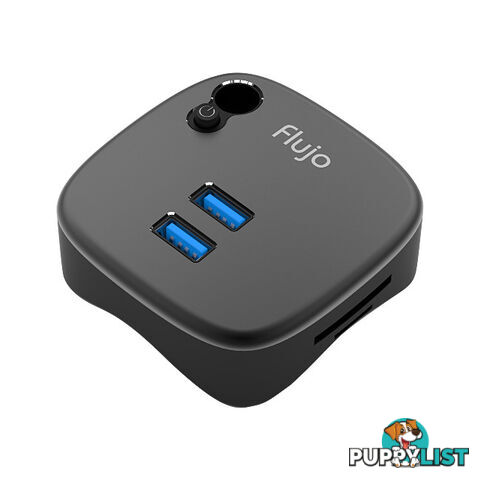 AH8BLK USB 3.0 HUB WITH CARD READER GIGA LAN BLACK SURFACE PRO