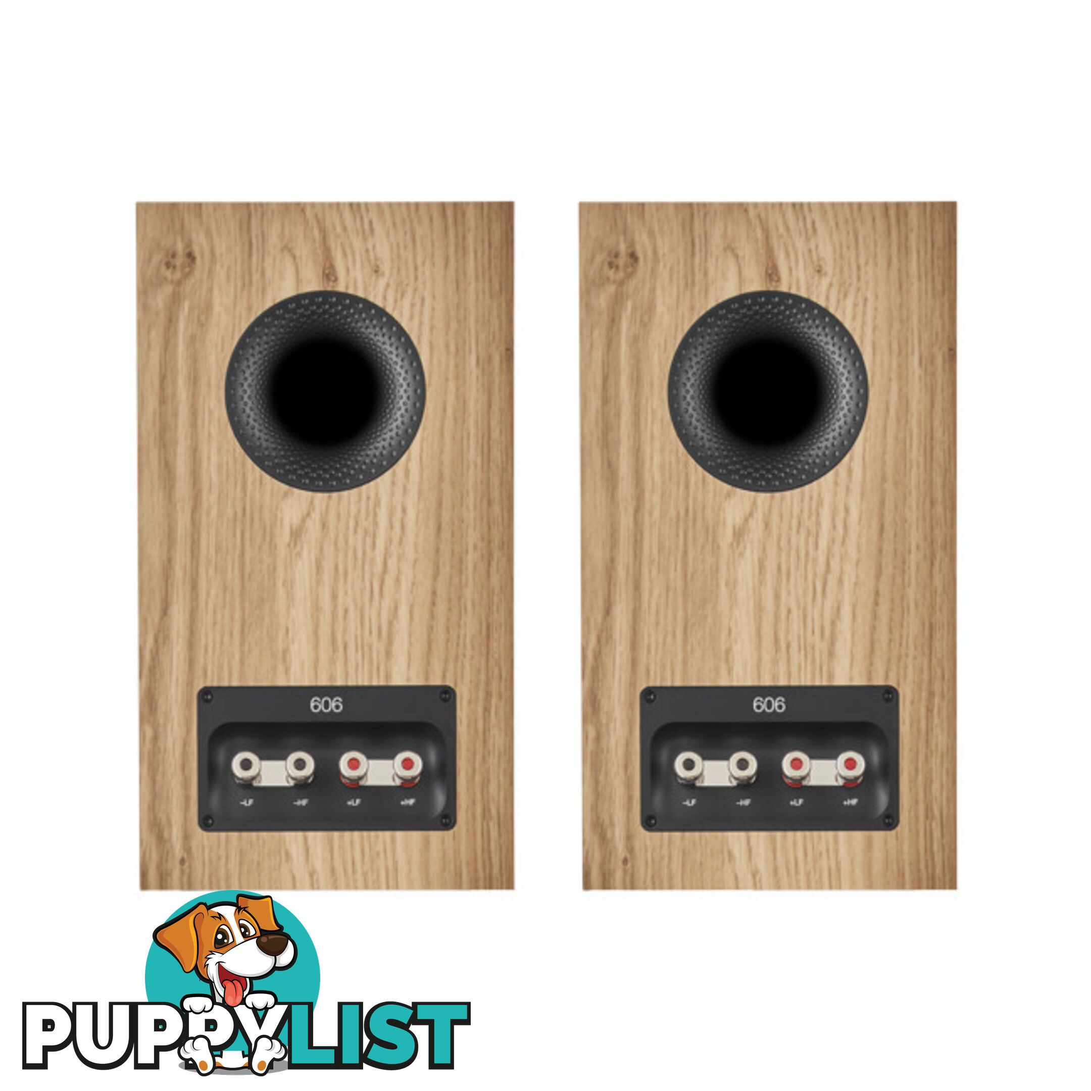 606S3O 2-WAY BOOKSHELF SPEAKERS OAK FINISH