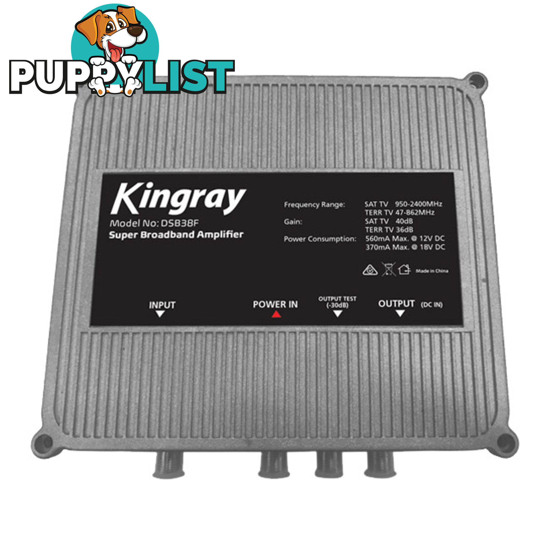 DSB38F SUPER BROADBAND AMPLIFIER KINGRAY FOX APP. # F30977