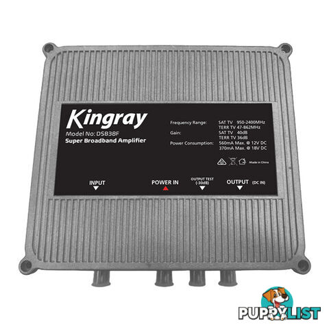 DSB38F SUPER BROADBAND AMPLIFIER KINGRAY FOX APP. # F30977