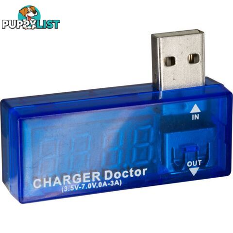 CVT201 USB CURRENT VOLTAGE METER 3.5V-7V 0-3A TESTER CHARGE DOC