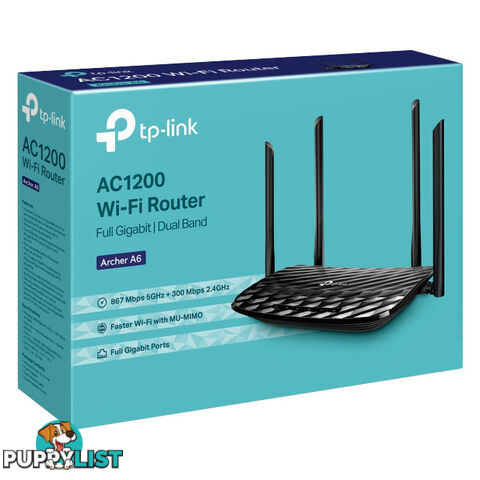 ARCHERA6 AC1200 MU-MIMO GIGA ROUTER DUAL BAND