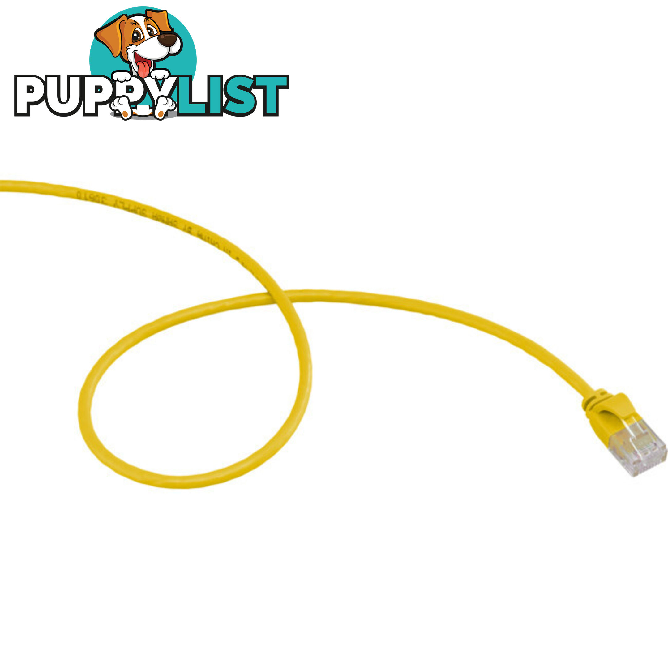 LC6SL0300YL 3M SLIM CAT6 PATCH LEAD YELLOW ULTRA THIN