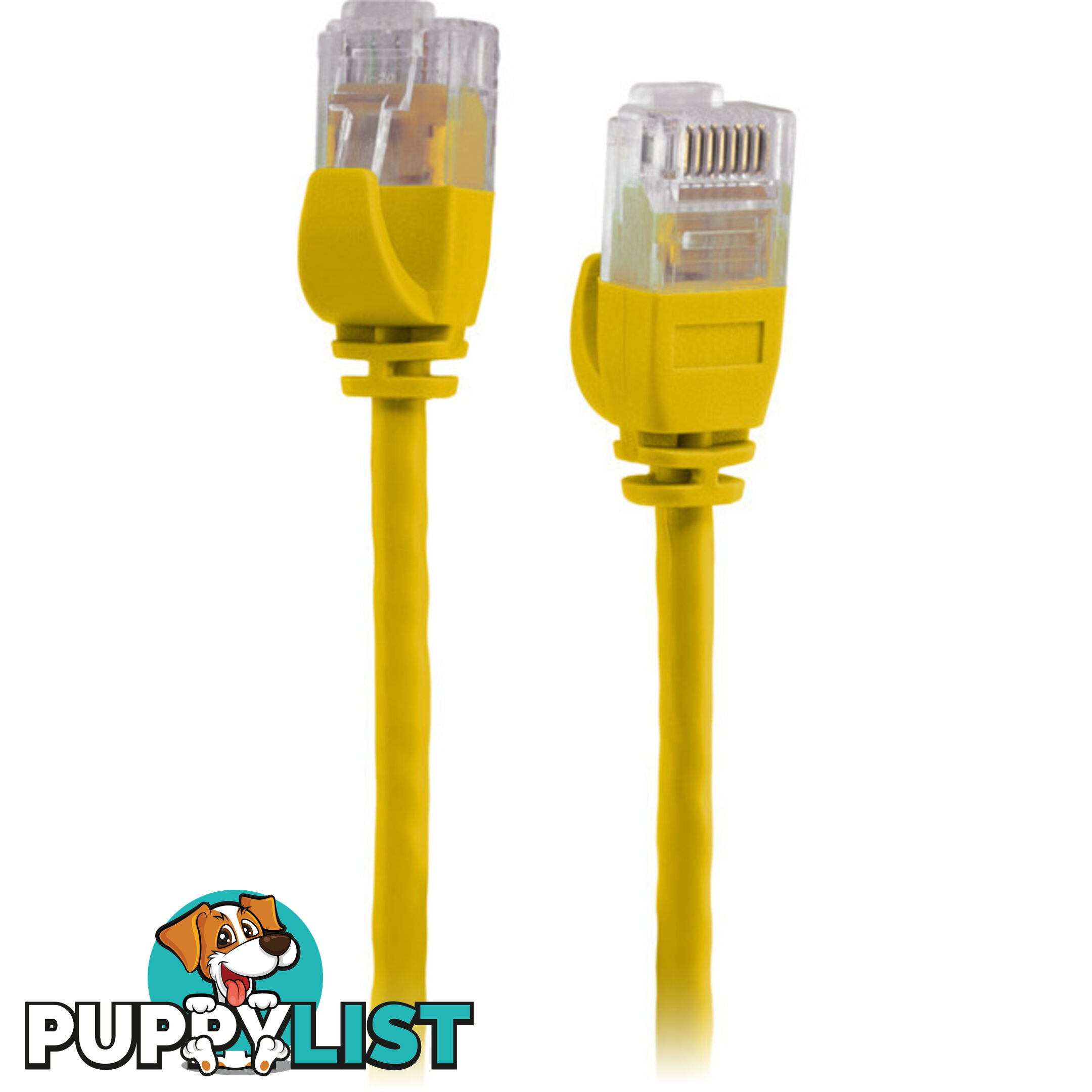 LC6SL0300YL 3M SLIM CAT6 PATCH LEAD YELLOW ULTRA THIN