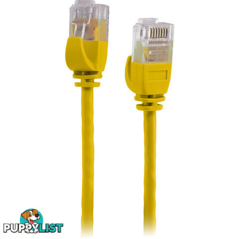 LC6SL0300YL 3M SLIM CAT6 PATCH LEAD YELLOW ULTRA THIN