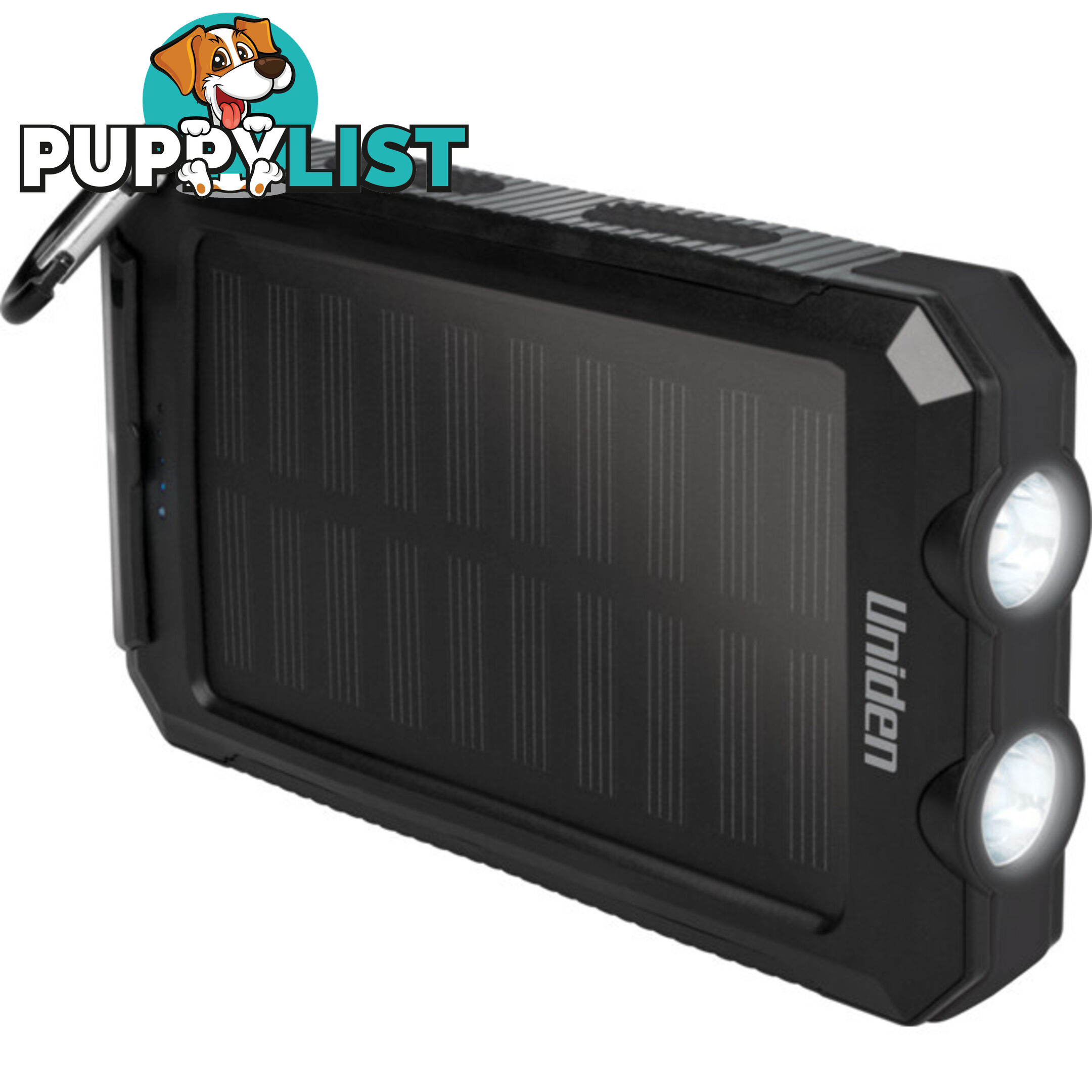 UPP80S 8000MAH SOLAR POWER BANK PORTABLE CHARGER - UNIDEN