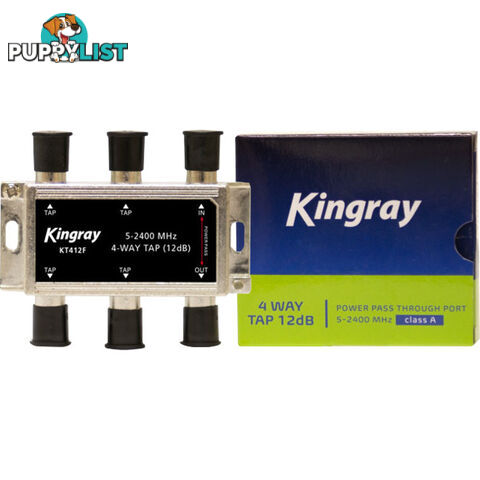 KT412F 4 WAY 12DB TAP 5-2400MHZ POWER PASS FOX APP F30954