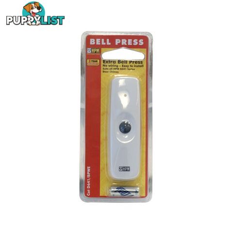 D641/BPWE WIRELESS BELL PRESS FOR D641 WHITE WEATHER PROOF 30MT RANGE