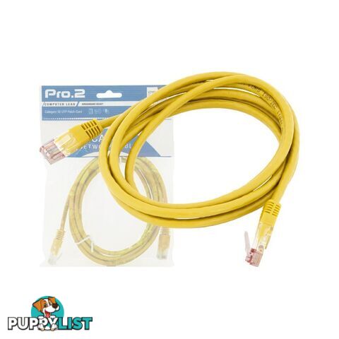 LC7150Y 2M YELLOW CAT5E PATCH LEAD PRO2