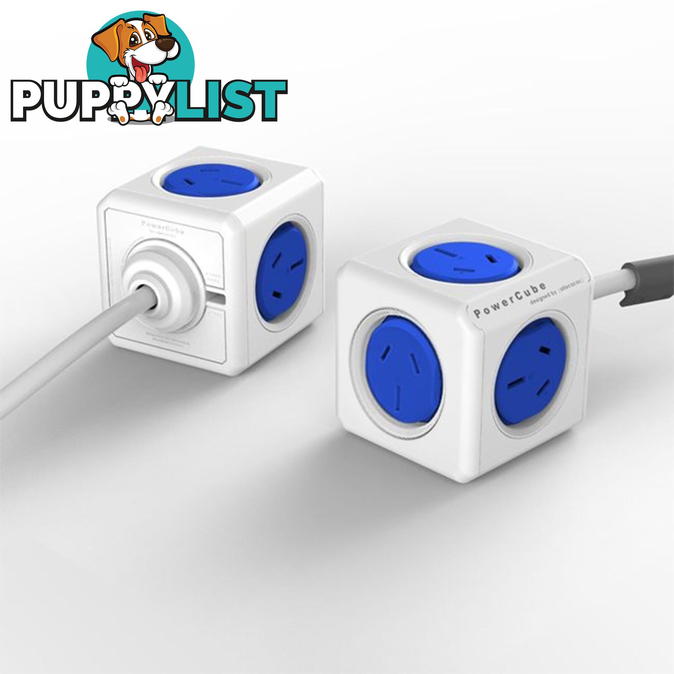 PCEBL 5 WAY SURGE PROTECTOR BLUE POWERCUBE EXTENDED